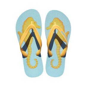 Beachcomber Blue Water Seahorse Flip Flops Size 3